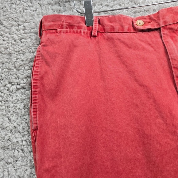 Peter Millar Pants Men 38 (Fits 34x33) Red Straight‎ Chino Pima Cotton Twill - Picture 3 of 13